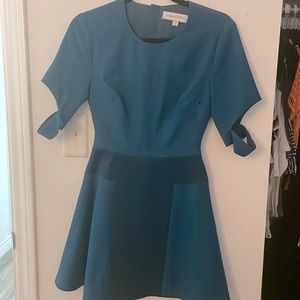 FindersKEEPPERS, dark blue mini dress.